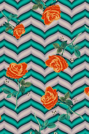 条纹印花华亿平台图片