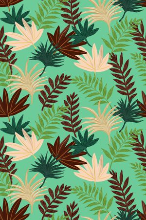 绿植树叶印花华亿平台图片