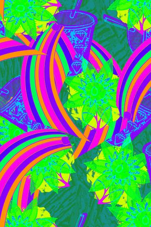 线条印花华亿平台图片