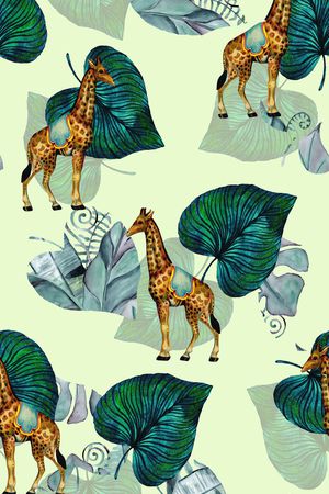 动物花卉印花华亿平台图片