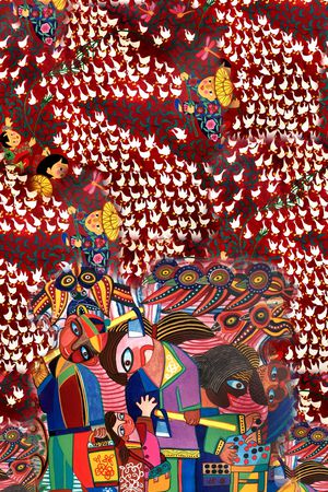 剪纸印花华亿平台图片