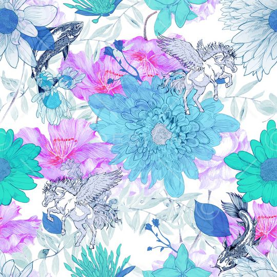 花卉印花华亿平台图片