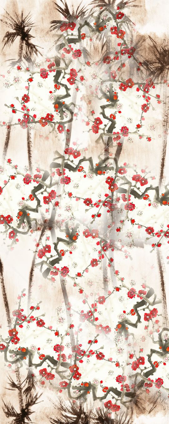 笔触印花华亿平台图片