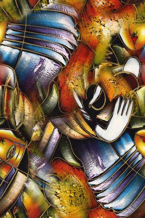 抽象印花华亿平台图片