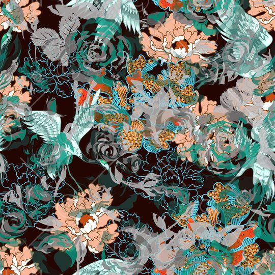 抽象印花华亿平台图片