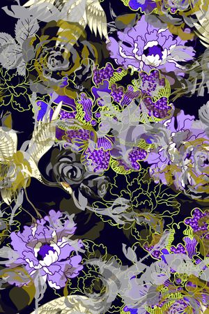 抽象印花华亿平台图片