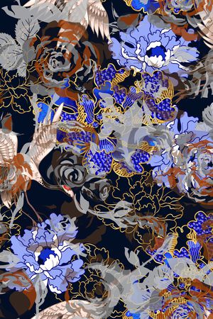 抽象印花华亿平台图片