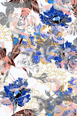 抽象印花华亿平台图片