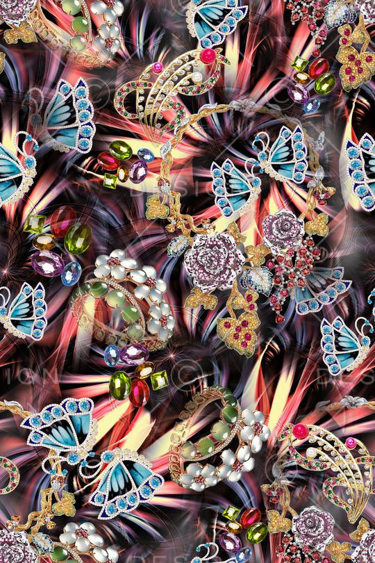 抽象印花华亿平台图片