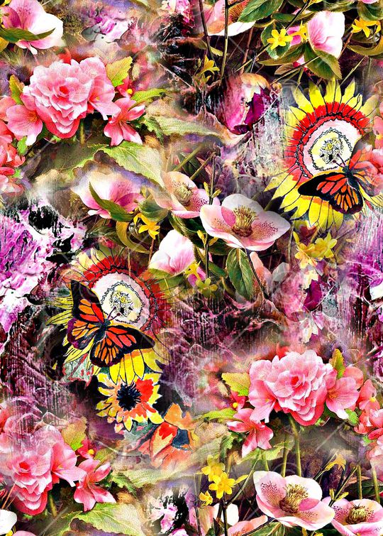 抽象印花华亿平台图片