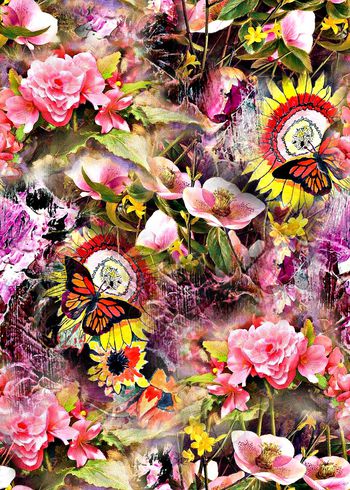 抽象印花华亿平台图片