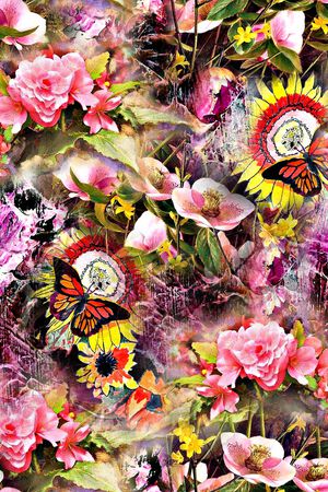 抽象印花华亿平台图片