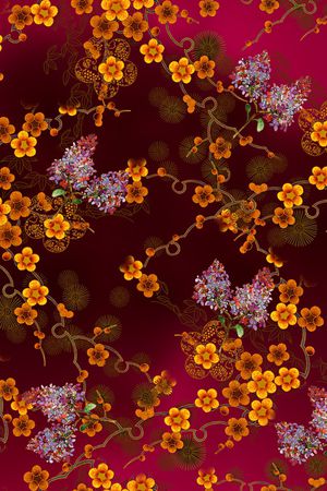 梅花印花华亿平台图片