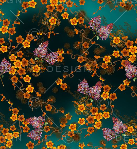 梅花印花华亿平台图片