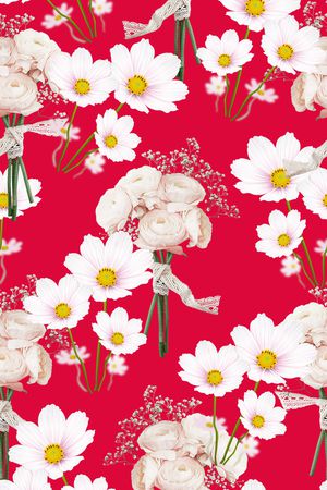 抽象花卉印花华亿平台图片