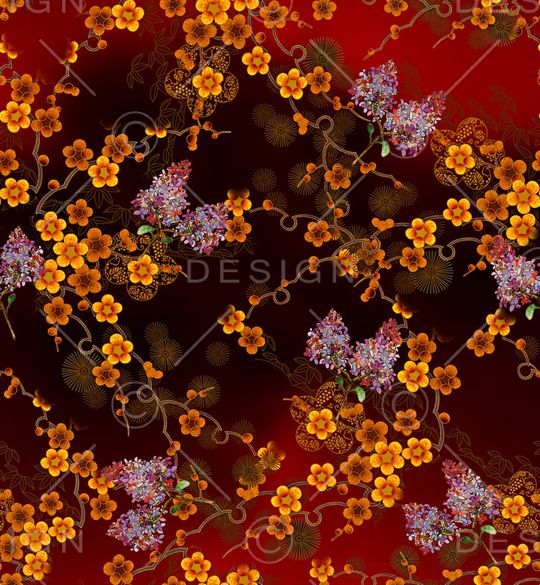 梅花印花华亿平台图片