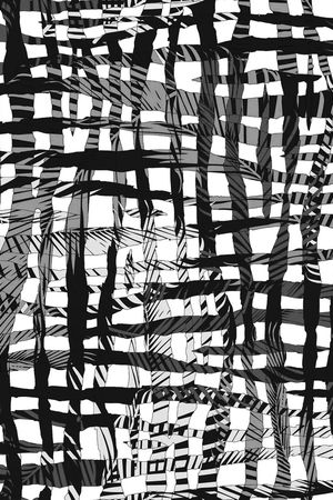 黑底花卉印花华亿平台图片