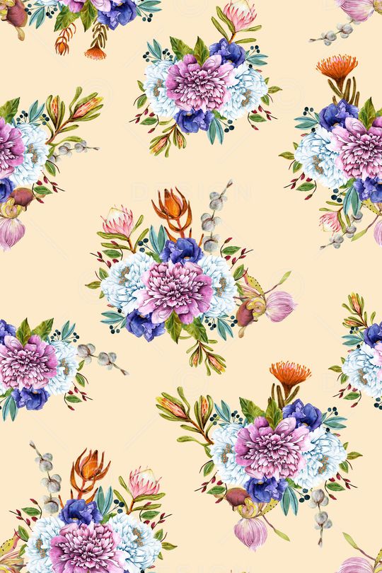 满版散花印花华亿平台图片