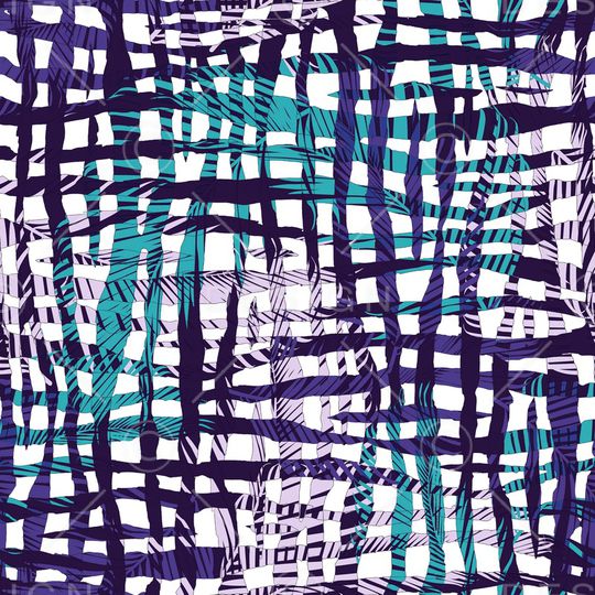 黑底花卉印花华亿平台图片