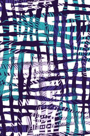 黑底花卉印花华亿平台图片