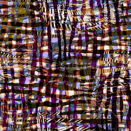 黑底花卉印花华亿平台图片