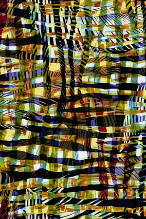 黑底花卉印花华亿平台图片