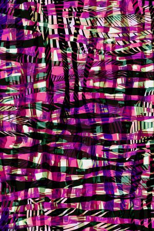 黑底花卉印花华亿平台图片