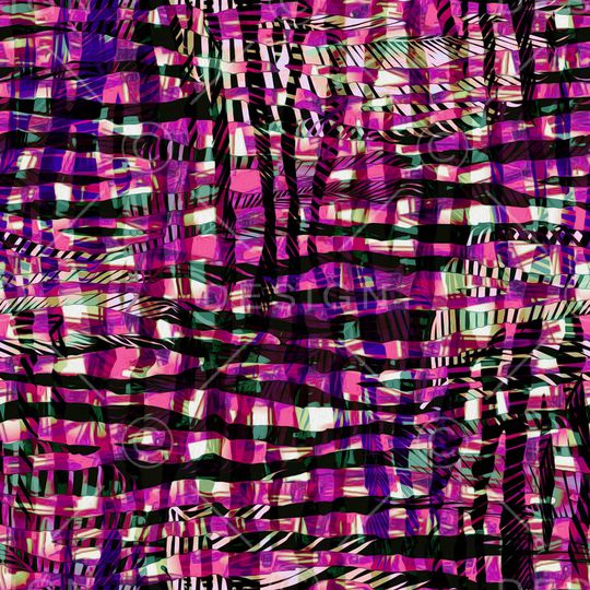 黑底花卉印花华亿平台图片