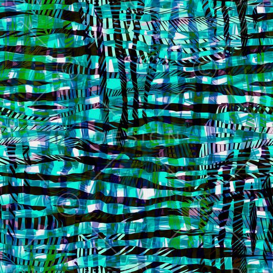 黑底花卉印花华亿平台图片