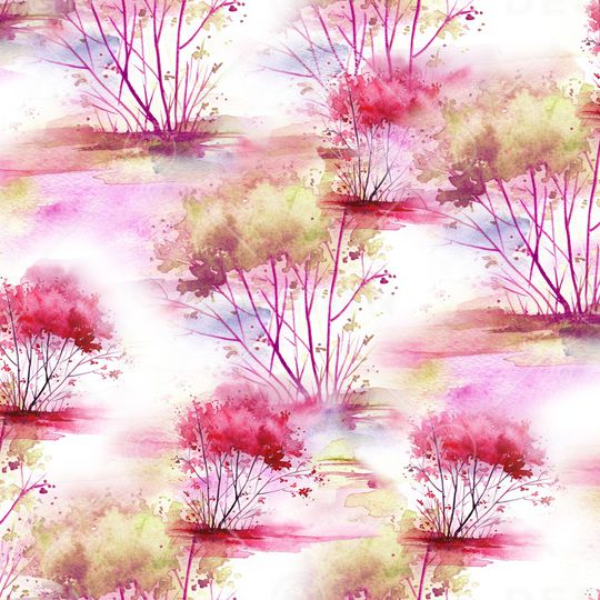 手绘花卉印花华亿平台图片