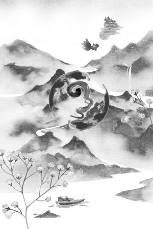 水彩花卉印花华亿平台图片