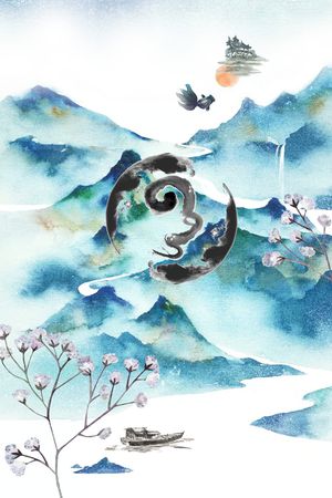 水彩花卉印花华亿平台图片