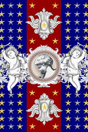 古典花纹印花华亿平台图片