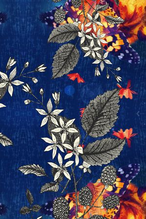 春夏华亿平台印花华亿平台图片