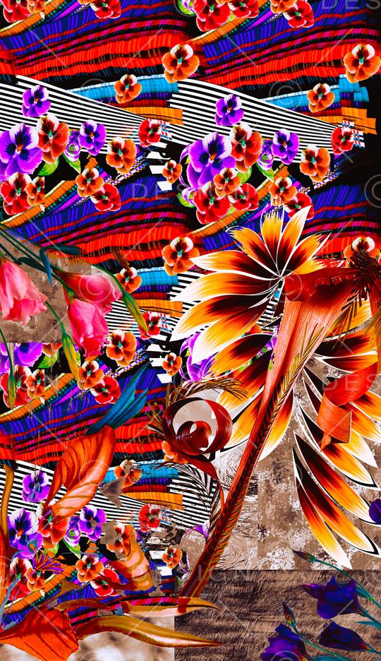 波西米亚印花华亿平台图片