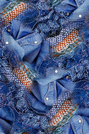 牛仔印花华亿平台图片