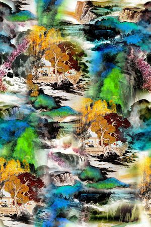 休闲印花华亿平台图片