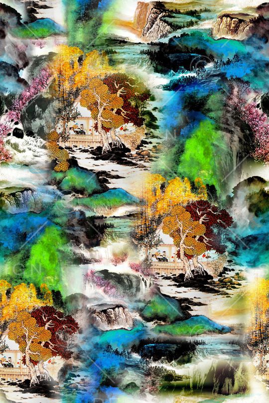 休闲印花华亿平台图片