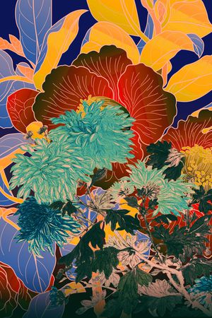 波西米亚印花华亿平台图片