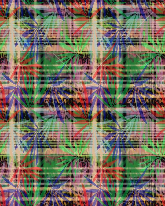 条纹印花华亿平台图片