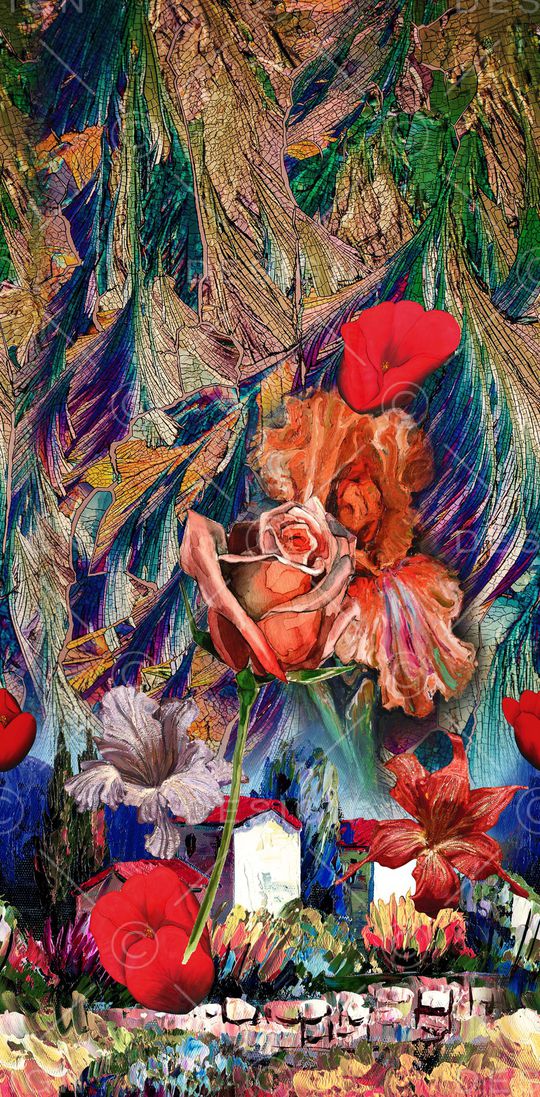 抽象印花华亿平台图片