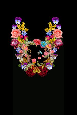 鲜花印花华亿平台图片