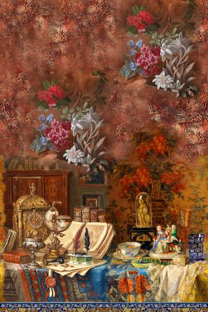 油画华亿平台印花华亿平台图片