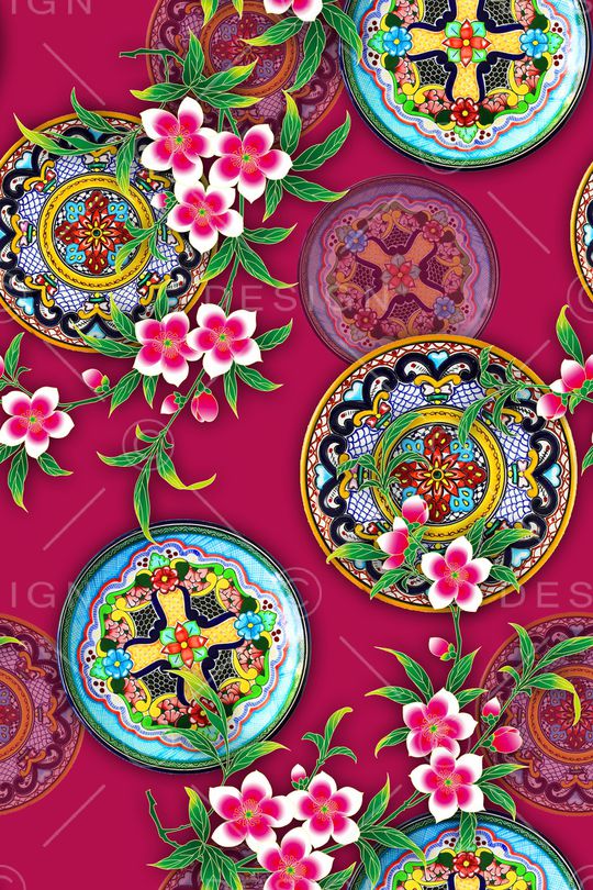 民族风印花华亿平台图片