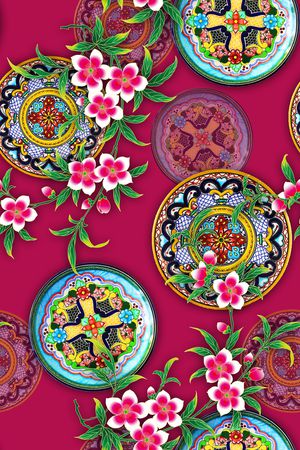 民族风印花华亿平台图片