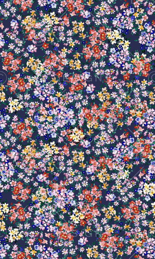 小碎花印花华亿平台图片