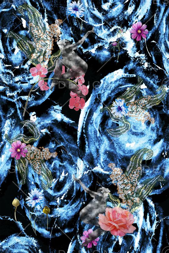 抽象印花华亿平台图片