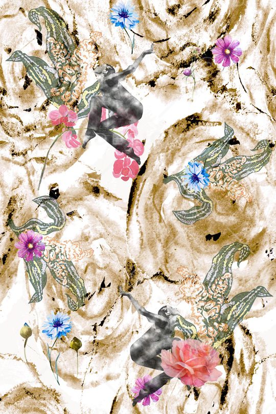 抽象印花华亿平台图片