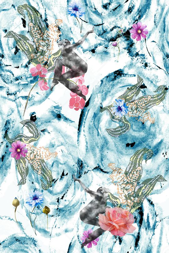 抽象印花华亿平台图片