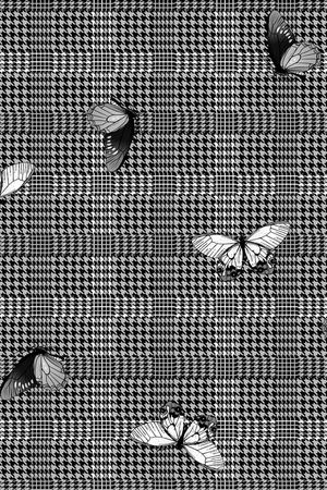 千鸟格印花华亿平台图片